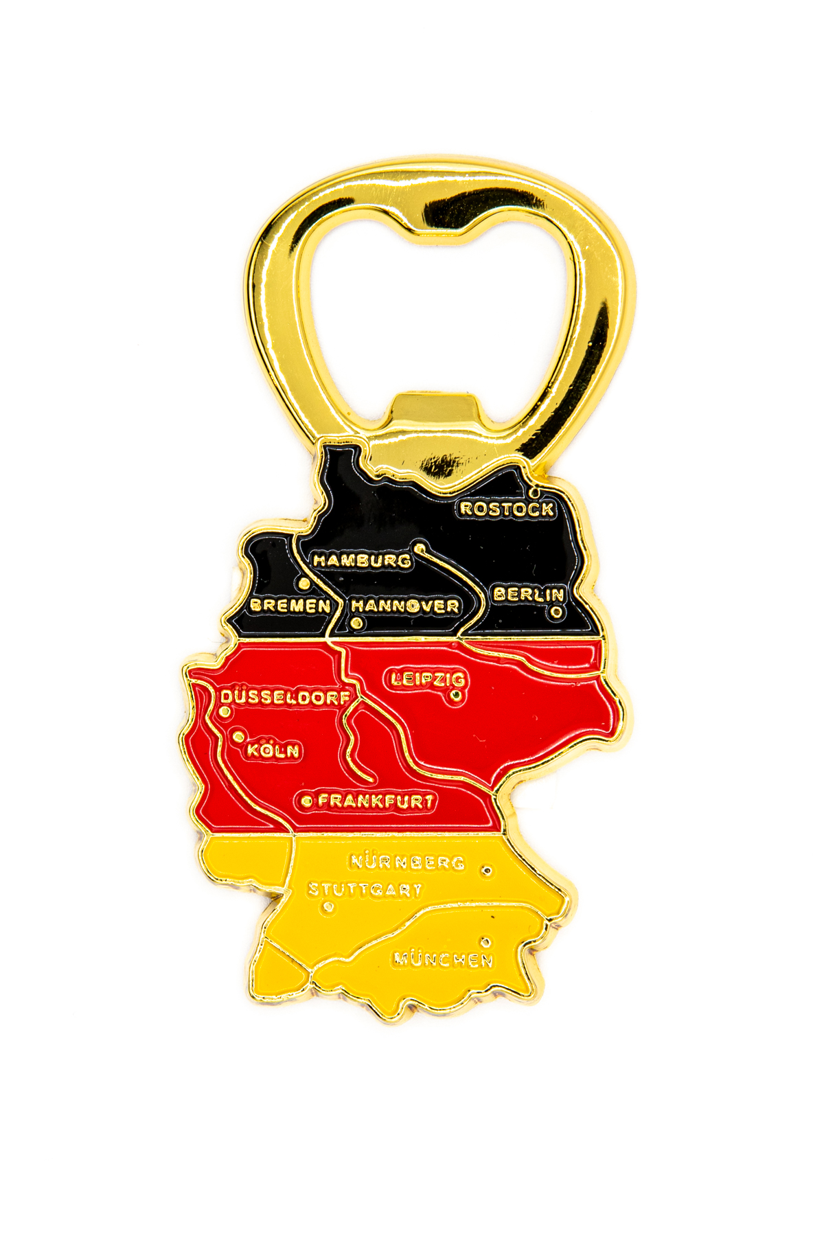 Magnet Deutschland Umriss Gold