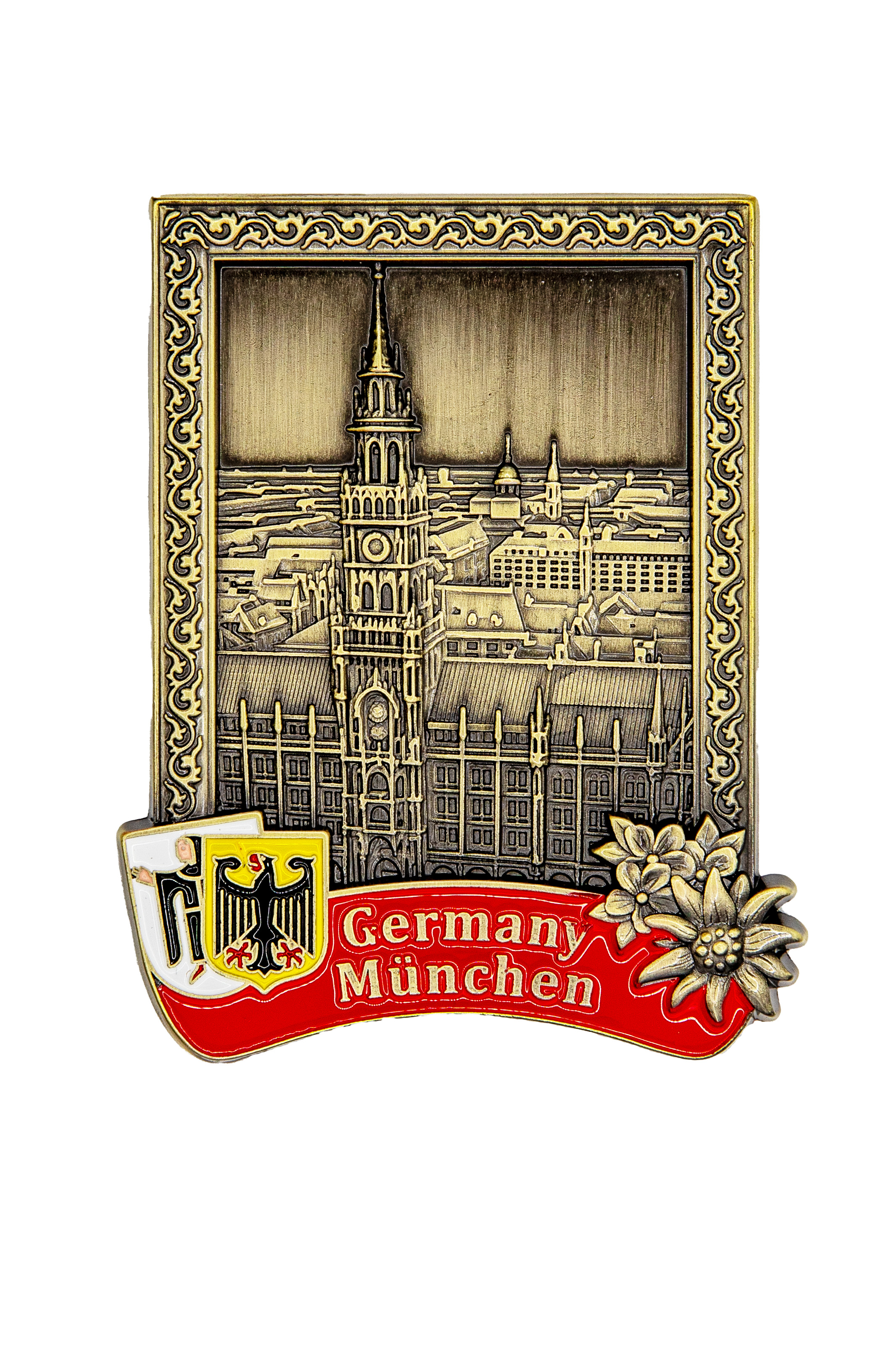 Magnet München Metall eckig