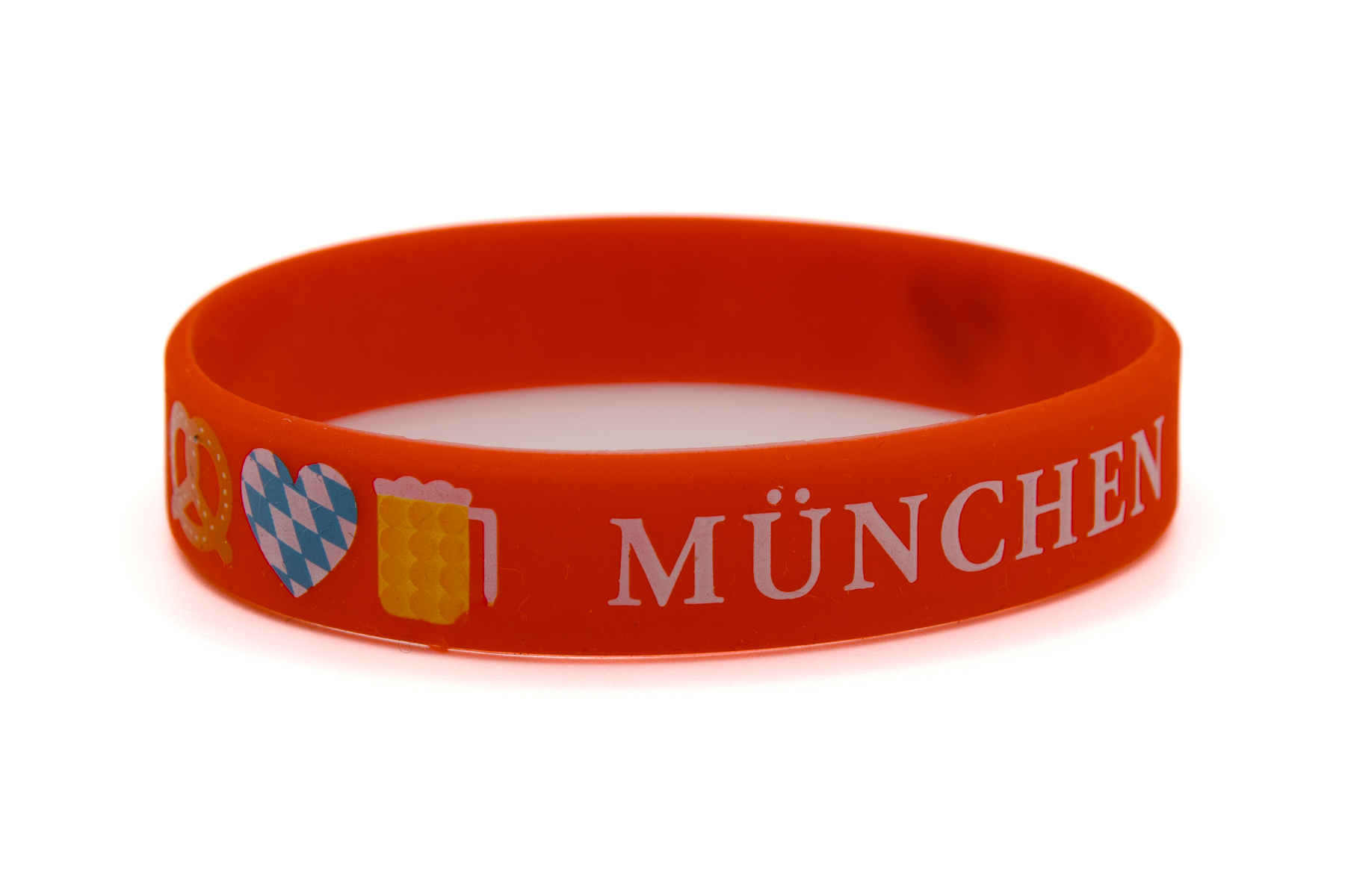 Silikonarmband München Rot