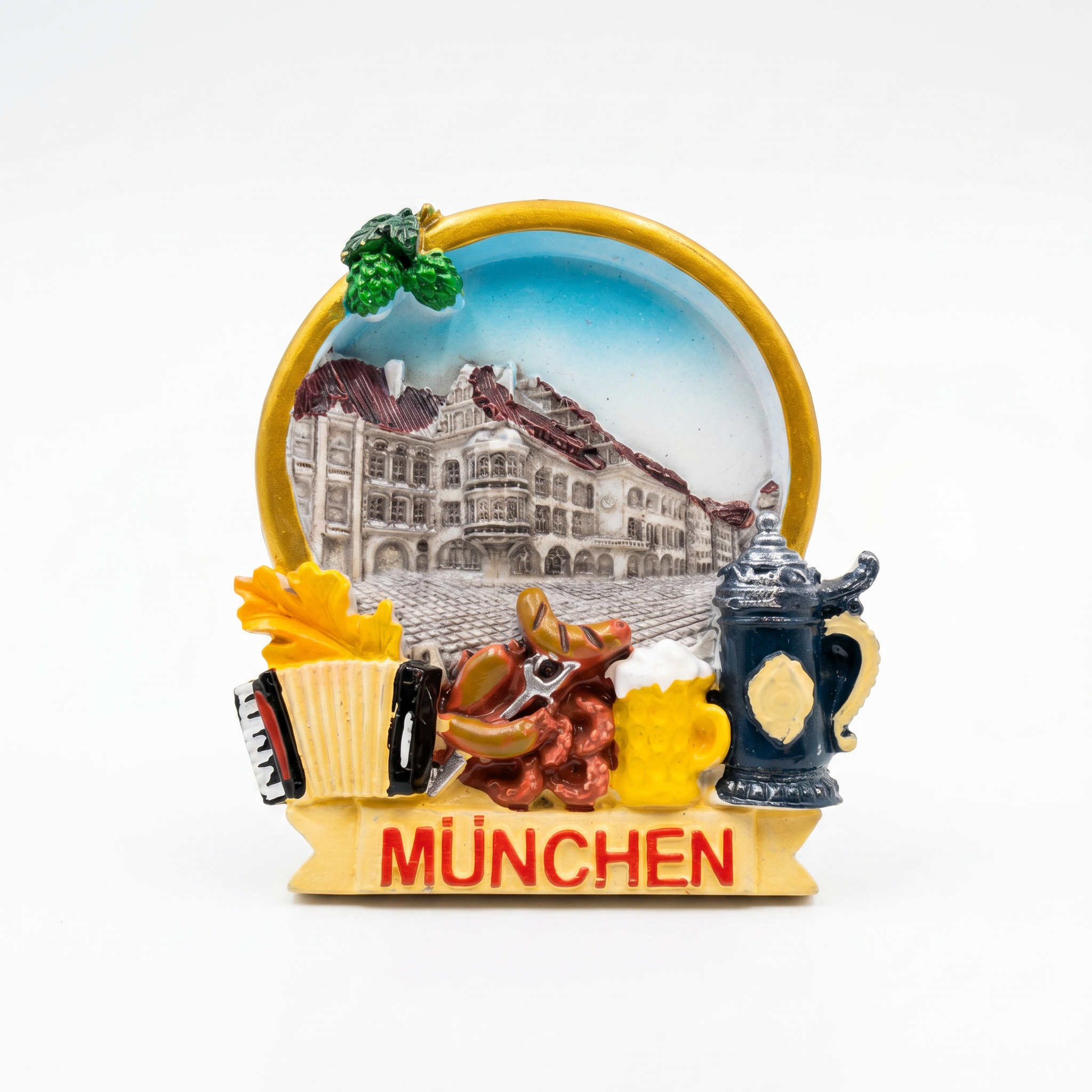 3D Magnet München Rund