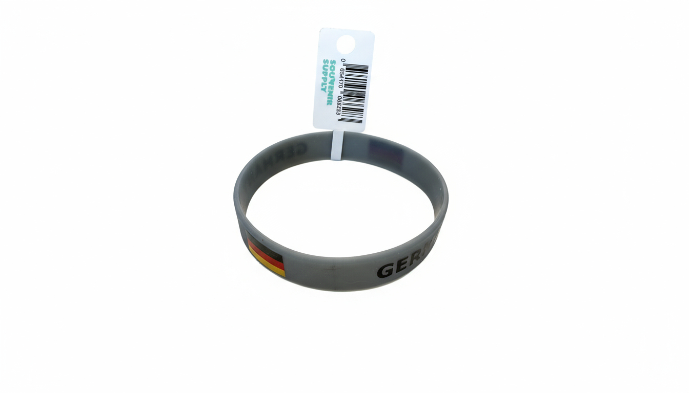 Silikonarmband Germany grau